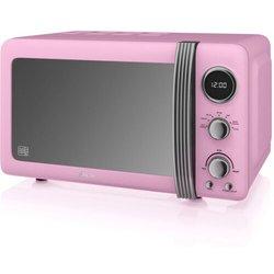 Swan Retro Sm22030lpneu Microondas Digital 20L 800W Rosa