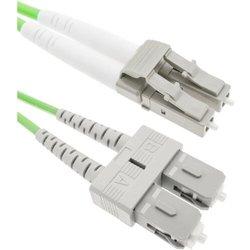 Cable de Fibra Óptica BEMATIK Om5 Multimodo Duplex 50?m/125?m Lc/Pc para Sc/Pc 100Gb de 15 M