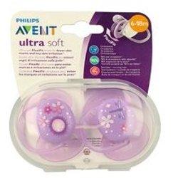 Avent Pack Chupetes UltraSoft decorado 6-18 meses 2uds