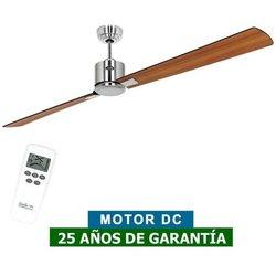 Ventilador de techo Casafan 948404 eco neo iii 180cm negro o teca/ cromo brillante