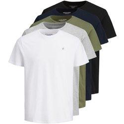 Camiseta jack and jones jorjxj 5pk mp white hombre