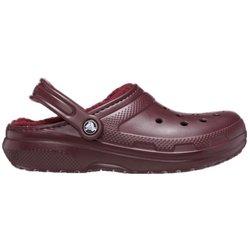 Zuecos crocs classic lined dark cherry