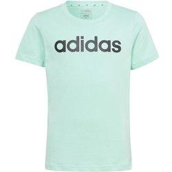 Camiseta adidas linear logo verde niña