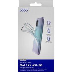 Myway funda compatible con samsung galaxy a34 5g transparente