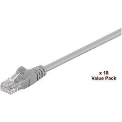 Cable de Red MICROCONNECT (RJ45 - 10 m - Gris)