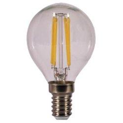 Bombilla Led Kodak Filamento Cristal Esferica G45/ E14/ 470Lm/ Calido 3000K/ 4W=40W/ No Regulable