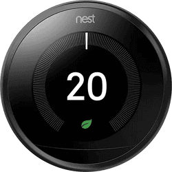 Google nest learning thermostat - termostato inteligente - negro