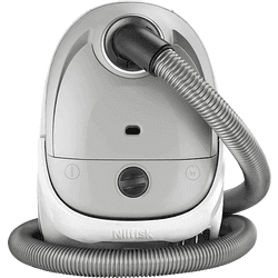 Aspirador con bolsa - Nilfisk ONE LGRPC13P05A-HFN, 750 W, 3L, EPA 13, Plata y blanco