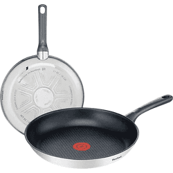 Set de sartenes - Tefal Daily Cook, 2 sartenes, 20 y 26 cm, Antiadherentes, Acero inoxidable