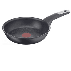 Sartén - Tefal Unlimited G2550502, 26 cm, Todo tipo de cocinas, Titanio antiadherente y antirayaduras, Negro