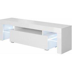 Mueble TV modelo Unai (160x45cm) color blanco con LED RGB