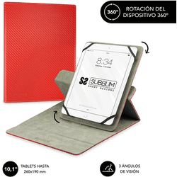 funda de rotacion 360º 10,1´´ subblim red