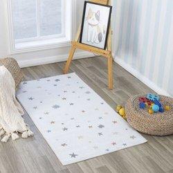 Surya Alfombra para niños lavable multicolor/beige 80x150