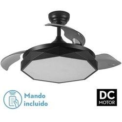 FABRILAMP Ventilador dc nashi 72W negro 3 asp.desp. 107D