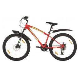 vidaXL Bicicleta de montaña 21 velocidades 26 inch rueda 36 cm rojo