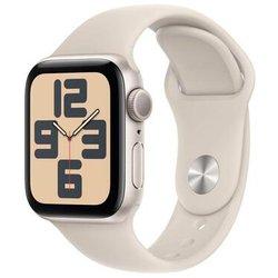 apple watch se gps 40mm starlight aluminium case with starlight sport band - s m