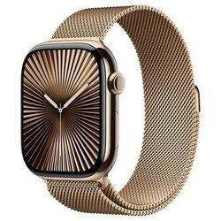 Apple Watch Series 10 GPS + Cellular 42mm Caja Titanio Oro con Correa Milanese Loop Oro