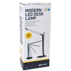 Lampara Led De Mesa Platinet Pdl9 Usb 8w 300 Lm 4000 - 6500k Luz Blanca