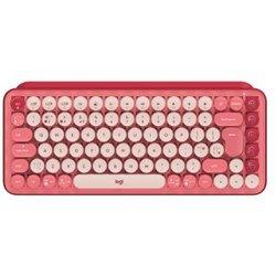 Logitech Pop Keys Teclado Rf Wireless + Bluetooth Qwerty Italiano Borgoña, Rosa, Rosa