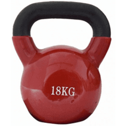 Kettlebell REBECCA MOBILI hierro fundido neopreno gris 18 kg