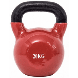 Kettlebell REBECCA MOBILI hierro fundido neopreno negro 20 kg