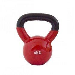 Kettlebell REBECCA MOBILI hierro fundido neopreno rosa 6 kg