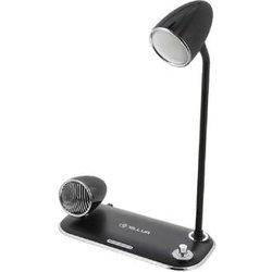 Cargador de Mesa sin Cable TELLUR Nostalgia 15 W Alto-Falante Bluetooth 5 W Luminaria de Mesa Negro