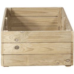 Jardinera De Madera Gama Eco 60x30x30 Tratada Para Exterior- Vidahuerto