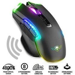 Spirit of Gamer Elite M70 Ratón Gaming Inalámbrico RGB 4800 DPI Negro