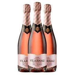 Vilarnau Rosé Delicat Brut Cava Reserva 75 Cl 12% Vol. (pack De 3 Unidades)