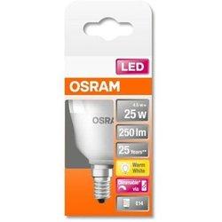 Bombilla led e14 esférica 250 lúmenes 4.5w de 2700k osram