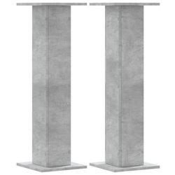 Conjunto 2 Soporte De Altavoces VIDAXL Gris Madera contrachapada