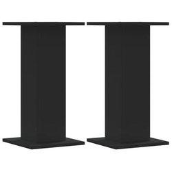 Soportes Altavoces 2 Uds Madera Ingeniería Negro 30x30x60 Cm Vidaxl