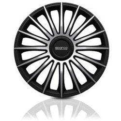 Spc1693bksv Sparco Tapacubos Torino 16" Negro/plata.