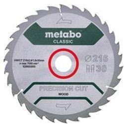 Metabo Hoja De Sierra "precision Cut Wood - Classic", 216x30 D30 Di 22° /b (628653000)