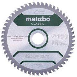 Metabo Hoja De Sierra "multi Cut - Classic", 190x30 Z54 Dp/dt 5° (628282000)