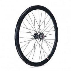 Gurpil Rueda Trasera Pista Fixed 42 Mm Negra Carrete Negro