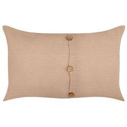 Conjunto de 2 cojines de lino beige 30 x 50 cm BELIANI Banori