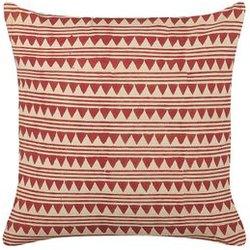 Cojín de algodón rojo/beige 45 x 45 cm BELIANI Deglupta