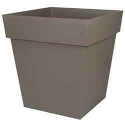 Maceta Toscana Cuadrada - 50 Cm - 87 L - Taupe -