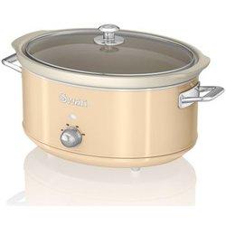 Slow Cooker SWAN 6,5L (40 x 24,5 x 31 cm - Ceramico - Crema)