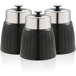 Botellas de Cocina SWAN 1,2L (15,6 x 15,6 x 17,3 cm - Plástico/Acero Inox. - Negro)