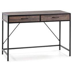 Mesa de Escritorio Tulum Negro, 2 cajones