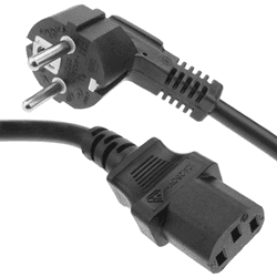 Cable eléctrico de alimentación iec60320 c13-hembra a schuko-macho 15 m