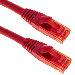 Cable Ethernet Lan Rj45 Utp 24 Awg Ultra Flexible Cat. 6A Rojo 20 M