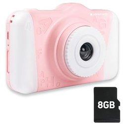 AGFA PHOTO Pack Realikids Cam 2 + Tarjeta SD 8GB - Cámara digital HD para niños con ranura para tarj