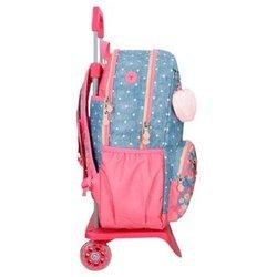 Mochila Escolar Adap. 42cm 2c C/ Carro Enso Little Dreams Azul