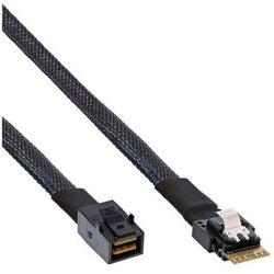 Cable Serial Attached INLINE SCSI (SAS) 0,5 m 24 Gbit/s Negro