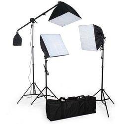 Kit De Estudio De Fotografía Con Bombillas + Softbox