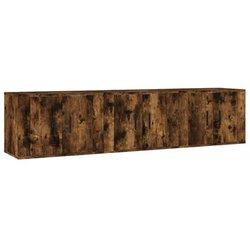 Mueble TV de pared 3 piezas Smoke Oak 57x34,5x40 cm